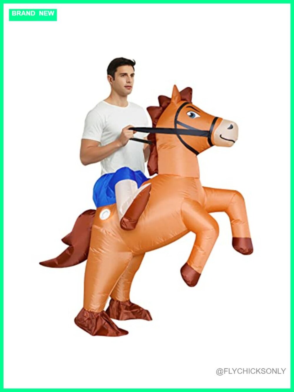 Inflatable Horse Costume Adult Ride On Cowboy Halloween